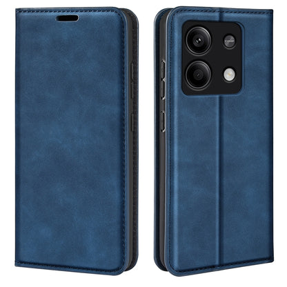 Retro-skin Magnetic Suction Leather Phone Case, For Xiaomi 14, For Xiaomi Redmi Note 13 5G, For Xiaomi Redmi 13C, For Xiaomi Redmi Note 13 Pro+
