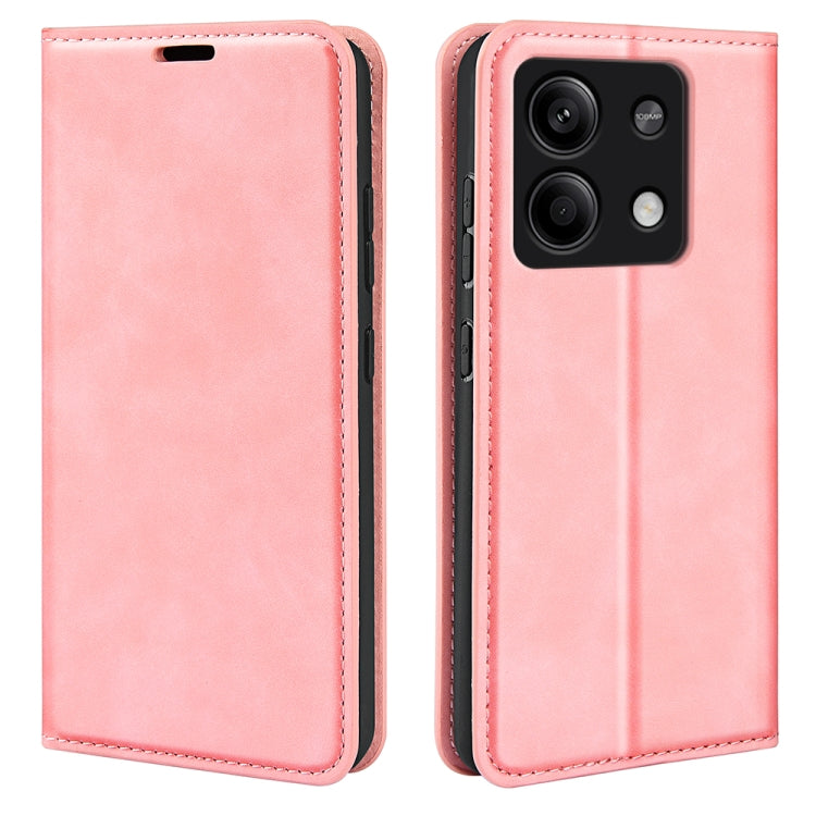 Retro-skin Magnetic Suction Leather Phone Case, For Xiaomi 14 Pro, For Xiaomi 14, For Xiaomi Redmi Note 13 5G, For Xiaomi Redmi 13C