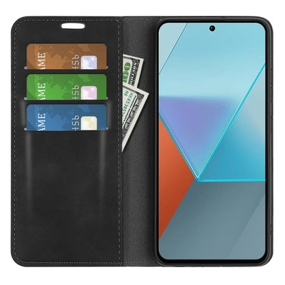 Retro-skin Magnetic Suction Leather Phone Case, For Xiaomi Redmi Note 13 Pro 5G, For Xiaomi Redmi K70, For Xiaomi 13T, For Redmi Note 15 Pro+ Global 163.3mm