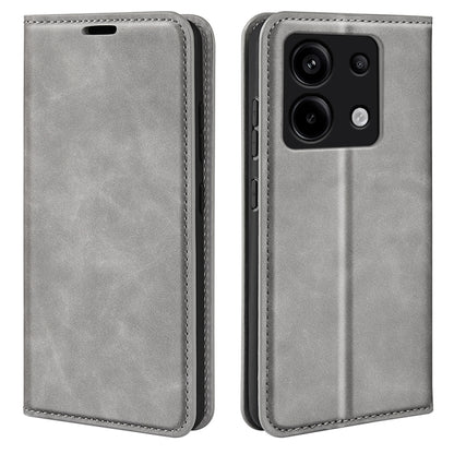 Retro-skin Magnetic Suction Leather Phone Case, For Xiaomi Redmi Note 13 Pro 5G, For Xiaomi Redmi K70, For Xiaomi 13T, For Redmi Note 15 Pro+ Global 163.3mm