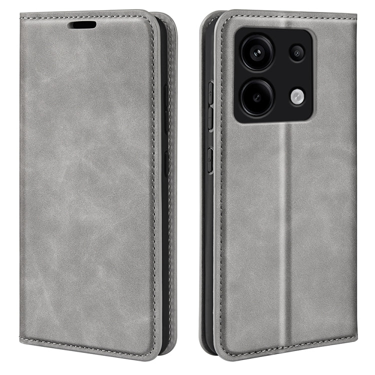 Retro-skin Magnetic Suction Leather Phone Case, For Xiaomi Redmi Note 13 Pro+, For Xiaomi Redmi Note 13 Pro 5G, For Xiaomi Redmi K70, For Xiaomi 13T