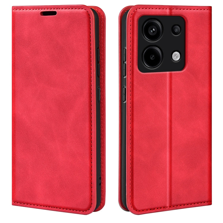 Retro-skin Magnetic Suction Leather Phone Case, For Xiaomi Redmi Note 13 Pro+, For Xiaomi Redmi Note 13 Pro 5G, For Xiaomi Redmi K70, For Xiaomi 13T