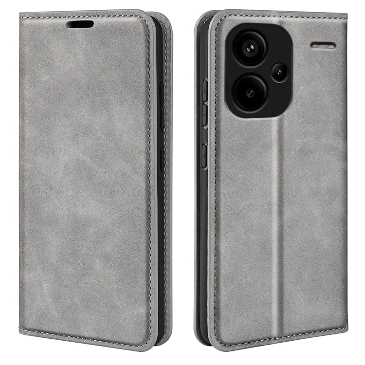 Retro-skin Magnetic Suction Leather Phone Case, For Xiaomi Redmi Note 13 Pro+, For Xiaomi Redmi Note 13 Pro 5G, For Xiaomi Redmi K70, For Xiaomi 13T