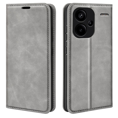 Retro-skin Magnetic Suction Leather Phone Case, For Xiaomi Redmi Note 13 Pro+, For Xiaomi Redmi Note 13 Pro 5G, For Xiaomi Redmi K70, For Xiaomi 13T