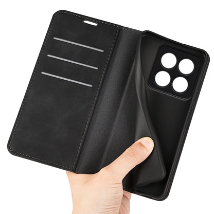 Retro-skin Magnetic Suction Leather Phone Case, For Xiaomi 14 Pro, For Xiaomi 14, For Xiaomi Redmi Note 13 5G, For Xiaomi Redmi 13C