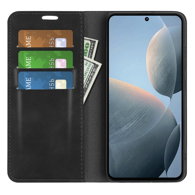Retro-skin Magnetic Suction Leather Phone Case, For Xiaomi Redmi K70E, For Xiaomi 14 Ultra, For Xiaomi 14 Pro, For Xiaomi 14