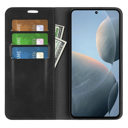 Retro-skin Magnetic Suction Leather Phone Case, For Xiaomi Redmi K70E, For Xiaomi 14 Ultra, For Xiaomi 14 Pro, For Xiaomi 14