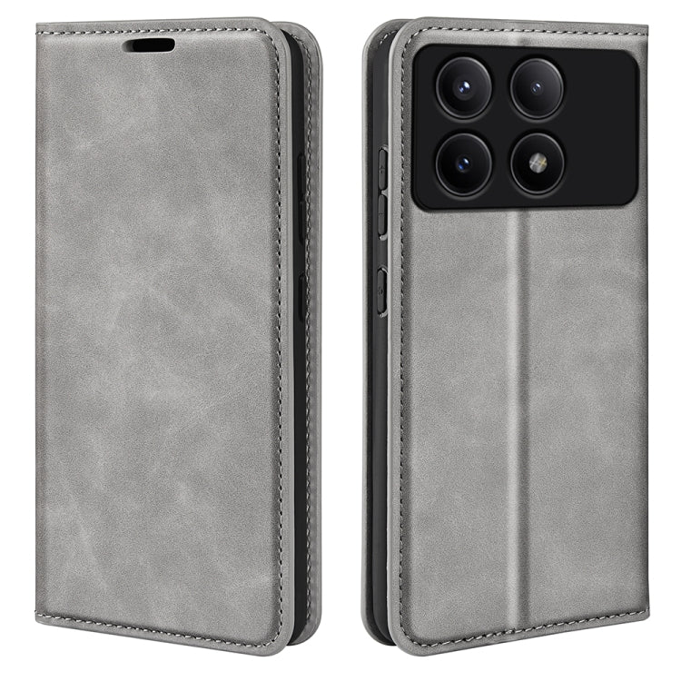 Retro-skin Magnetic Suction Leather Phone Case, For Xiaomi Redmi K70E, For Xiaomi 14 Ultra, For Xiaomi 14 Pro, For Xiaomi 14