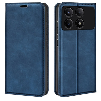 Retro-skin Magnetic Suction Leather Phone Case, For Xiaomi Redmi K70E, For Xiaomi 14 Ultra, For Xiaomi 14 Pro, For Xiaomi 14