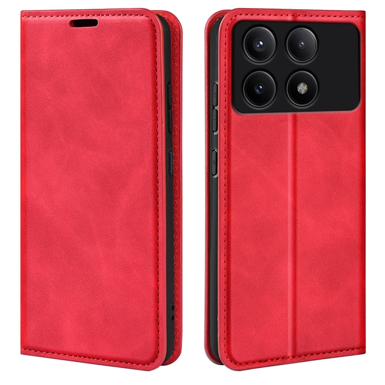 Retro-skin Magnetic Suction Leather Phone Case