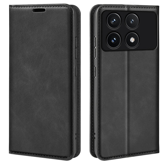 Retro-skin Magnetic Suction Leather Phone Case, For Xiaomi Redmi K70, For Xiaomi 13T