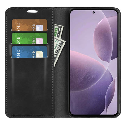 Retro-skin Magnetic Suction Leather Phone Case, For Xiaomi Redmi K70, For Xiaomi 13T