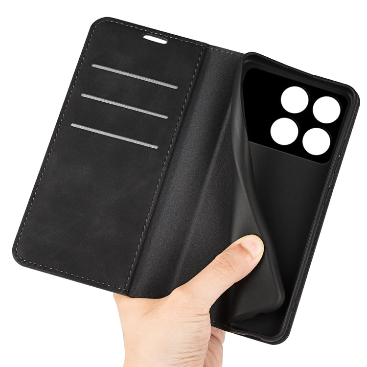 Retro-skin Magnetic Suction Leather Phone Case, For Xiaomi Redmi K70, For Xiaomi 13T