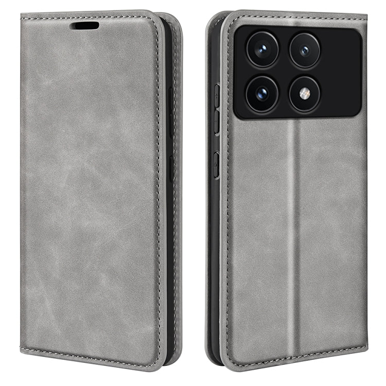 Retro-skin Magnetic Suction Leather Phone Case, For Xiaomi Redmi K70, For Xiaomi 13T