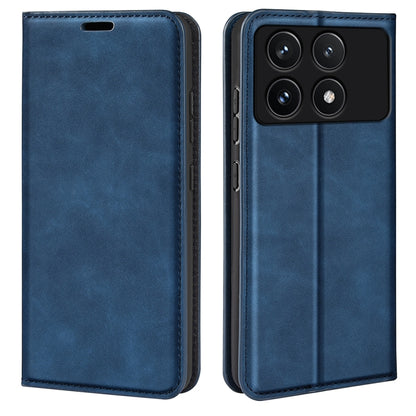 Retro-skin Magnetic Suction Leather Phone Case