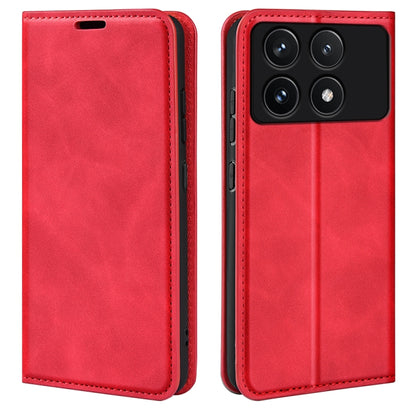 Retro-skin Magnetic Suction Leather Phone Case, For Xiaomi Redmi K70, For Xiaomi 13T