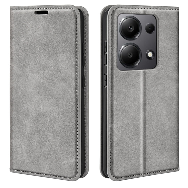 Retro-skin Magnetic Suction Leather Phone Case, For Xiaomi Redmi Turbo 3, For Xiaomi Redmi A3, For Xiaomi Redmi Note 13 Pro 4G, For Xiaomi Redmi Note 13 4G