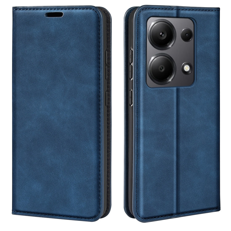 Retro-skin Magnetic Suction Leather Phone Case