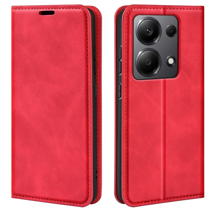 Retro-skin Magnetic Suction Leather Phone Case, For Xiaomi Redmi Turbo 3, For Xiaomi Redmi A3, For Xiaomi Redmi Note 13 Pro 4G, For Xiaomi Redmi Note 13 4G