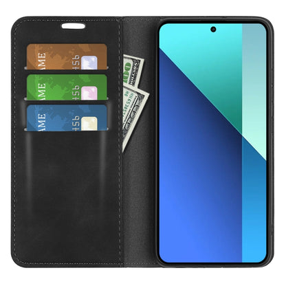 Retro-skin Magnetic Suction Leather Phone Case