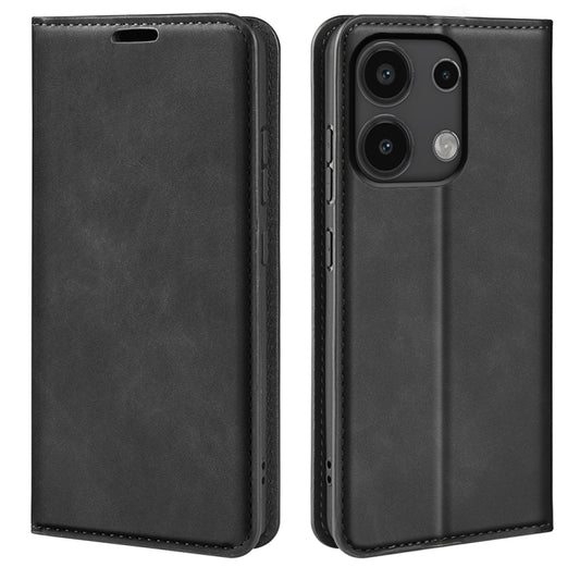 Retro-skin Magnetic Suction Leather Phone Case, Series 2