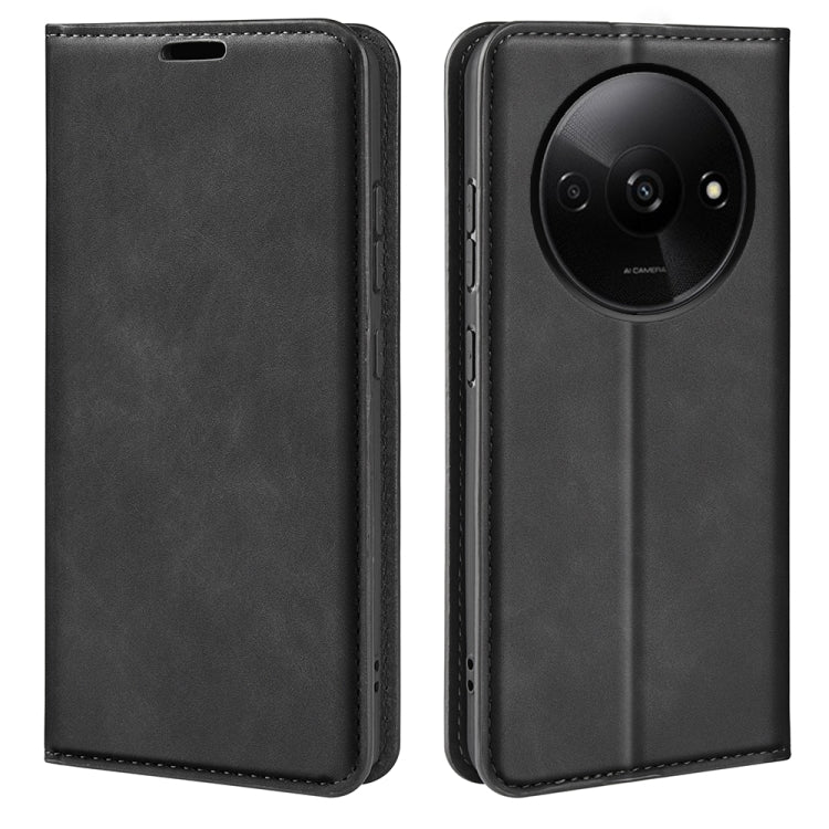 Retro-skin Magnetic Suction Leather Phone Case, For Xiaomi Redmi Turbo 3, For Xiaomi Redmi A3, For Xiaomi Redmi Note 13 Pro 4G, For Xiaomi Redmi Note 13 4G