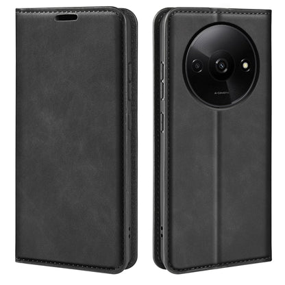 Retro-skin Magnetic Suction Leather Phone Case, For Xiaomi Redmi Turbo 3, For Xiaomi Redmi A3, For Xiaomi Redmi Note 13 Pro 4G, For Xiaomi Redmi Note 13 4G