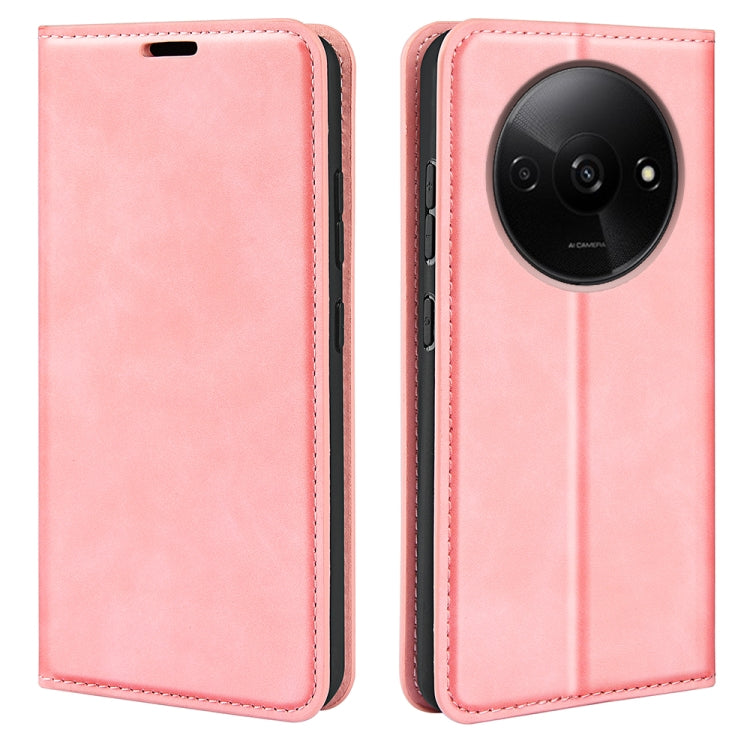 Retro-skin Magnetic Suction Leather Phone Case, For Xiaomi Redmi Turbo 3, For Xiaomi Redmi A3, For Xiaomi Redmi Note 13 Pro 4G, For Xiaomi Redmi Note 13 4G