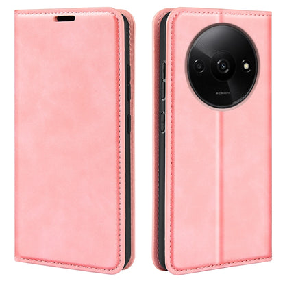 Retro-skin Magnetic Suction Leather Phone Case, For Xiaomi Redmi Turbo 3, For Xiaomi Redmi A3, For Xiaomi Redmi Note 13 Pro 4G, For Xiaomi Redmi Note 13 4G