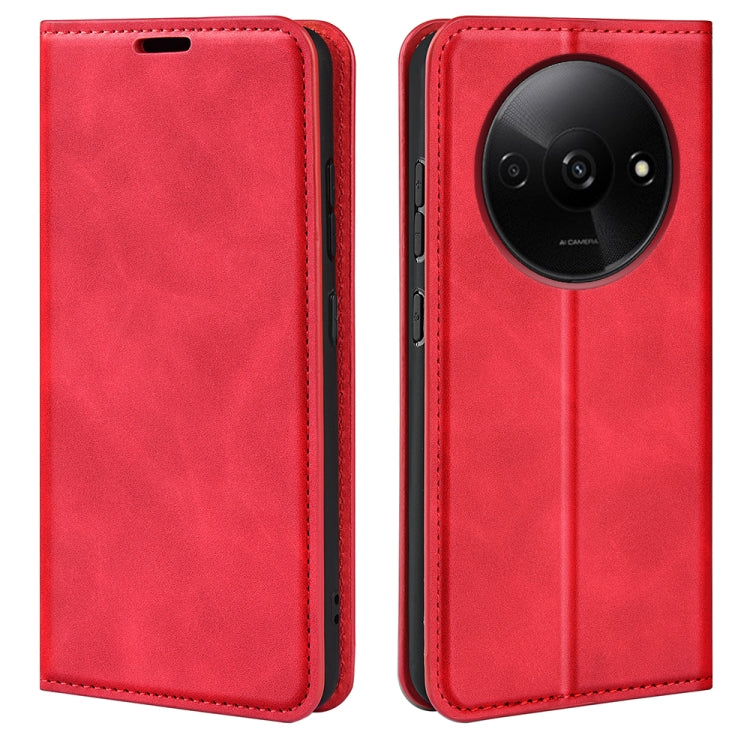 Retro-skin Magnetic Suction Leather Phone Case, For Xiaomi Redmi Turbo 3, For Xiaomi Redmi A3, For Xiaomi Redmi Note 13 Pro 4G, For Xiaomi Redmi Note 13 4G