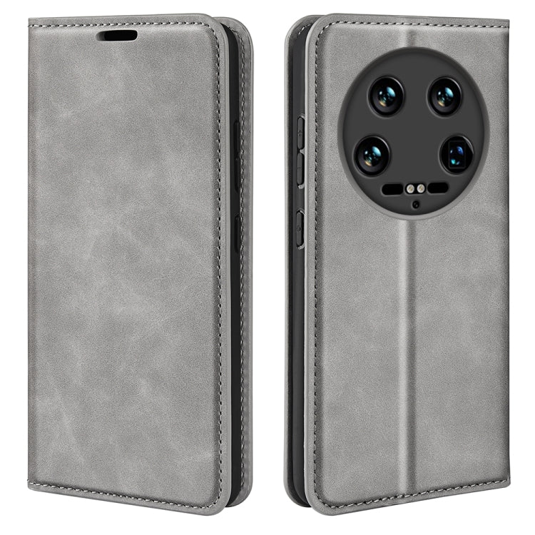 Retro-skin Magnetic Suction Leather Phone Case