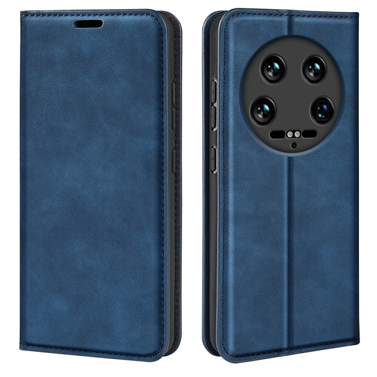 Retro-skin Magnetic Suction Leather Phone Case
