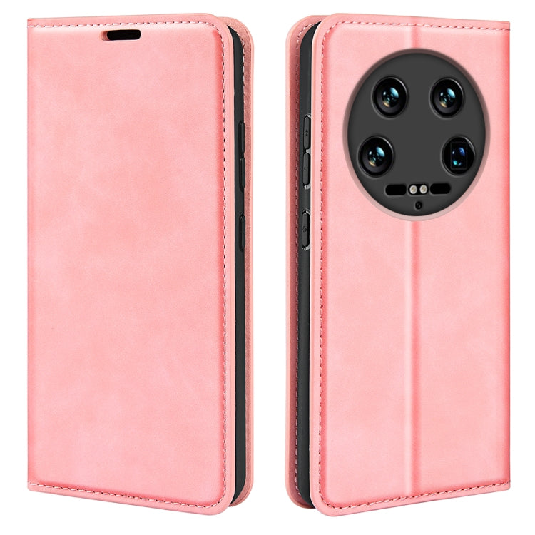 Retro-skin Magnetic Suction Leather Phone Case