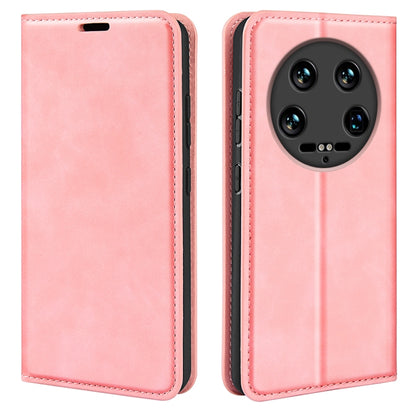 Retro-skin Magnetic Suction Leather Phone Case
