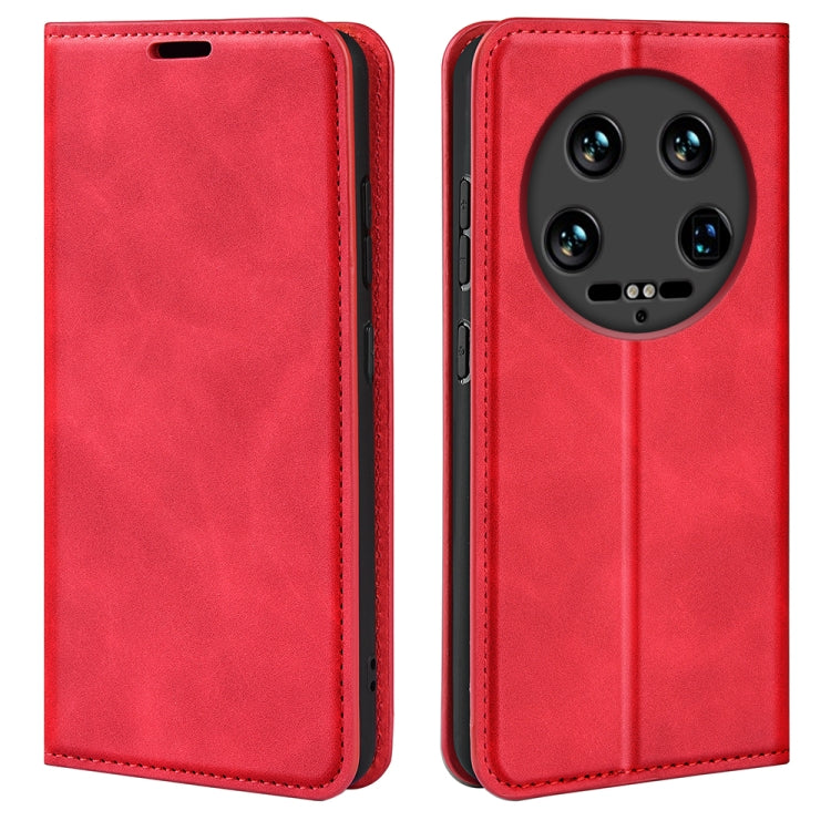 Retro-skin Magnetic Suction Leather Phone Case