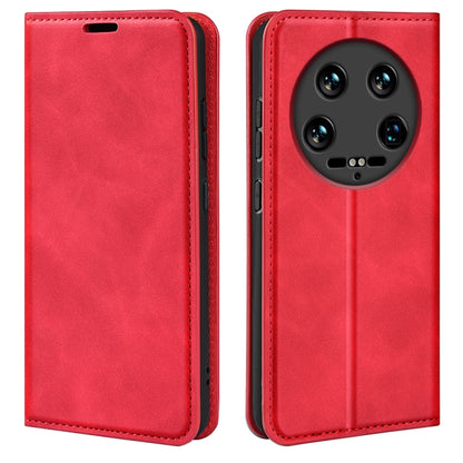 Retro-skin Magnetic Suction Leather Phone Case