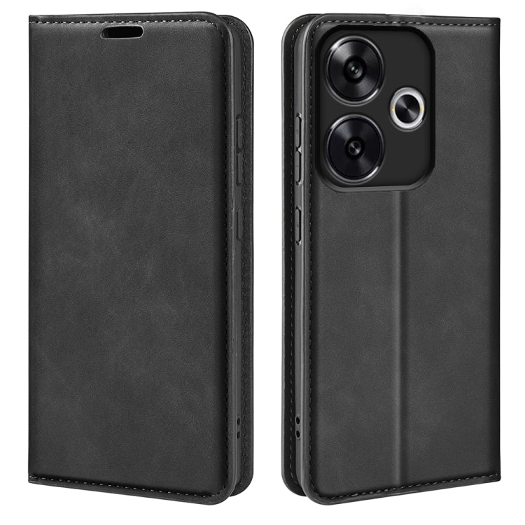 Retro-skin Magnetic Suction Leather Phone Case