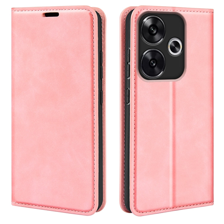Retro-skin Magnetic Suction Leather Phone Case, For Xiaomi Redmi K70 Ultra, For Xiaomi Redmi Note 13R, For Xiaomi Redmi Turbo 3, For Xiaomi Redmi A3