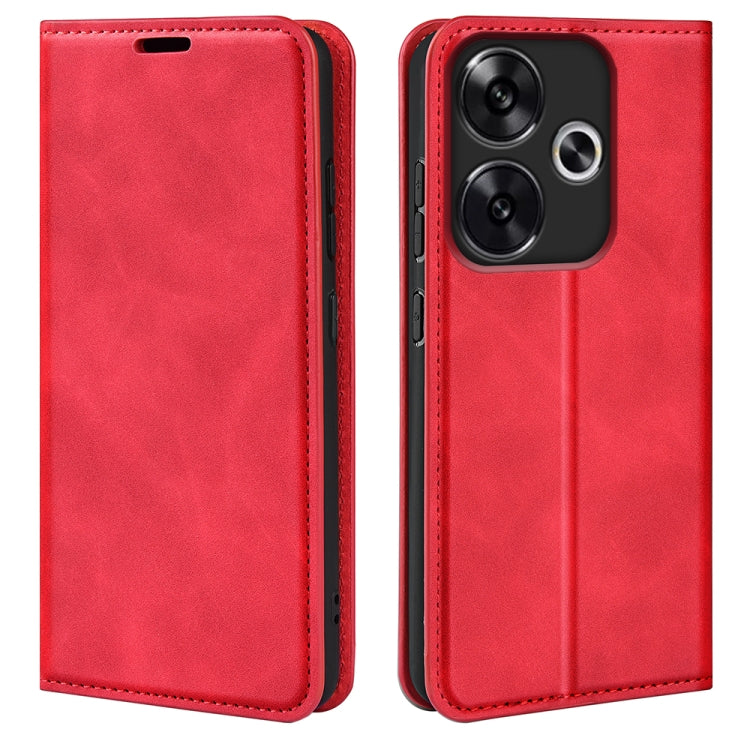 Retro-skin Magnetic Suction Leather Phone Case