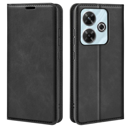 Retro-skin Magnetic Suction Leather Phone Case