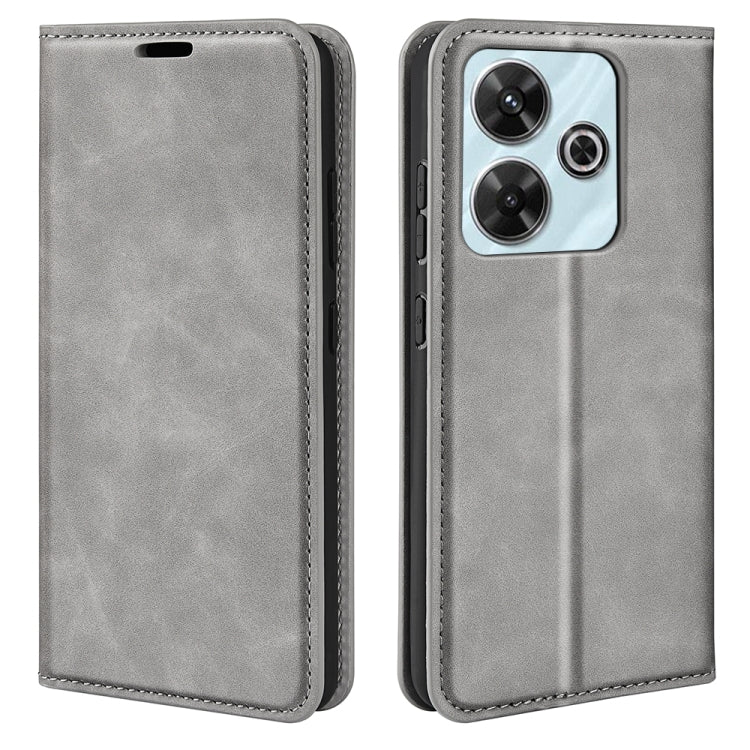 Retro-skin Magnetic Suction Leather Phone Case
