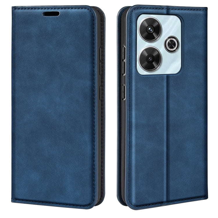 Retro-skin Magnetic Suction Leather Phone Case