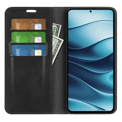 Retro-skin Magnetic Suction Leather Phone Case, For Xiaomi Redmi Note 14 5G, For Xiaomi Redmi Note 14 Pro+ 5G, For Xiaomi Redmi Note 14 Pro 5G, For Xiaomi 14T Pro