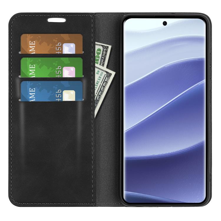 Retro-skin Magnetic Suction Leather Phone Case