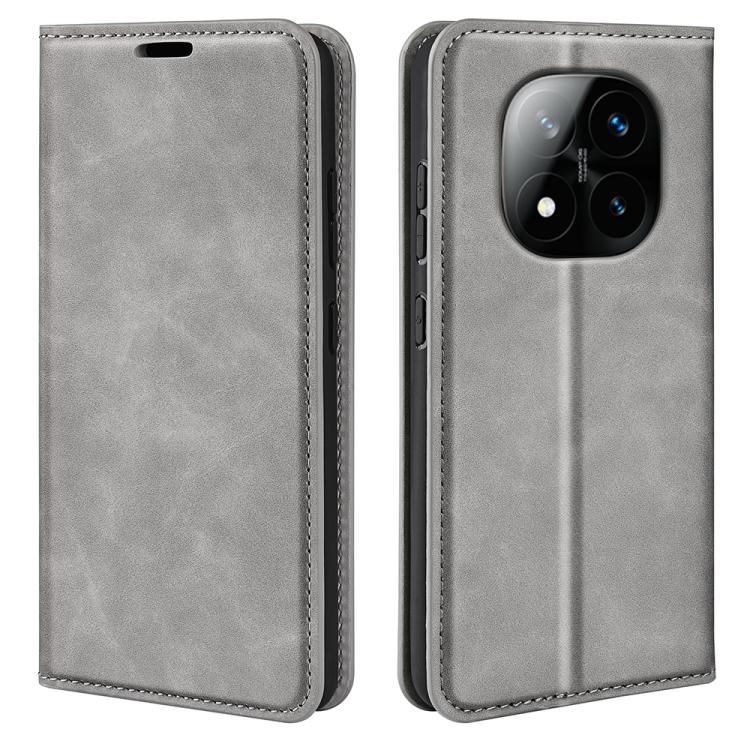 Retro-skin Magnetic Suction Leather Phone Case, For Xiaomi Redmi Note 14 5G, For Xiaomi Redmi Note 14 Pro+ 5G, For Xiaomi Redmi Note 14 Pro 5G, For Xiaomi 14T Pro