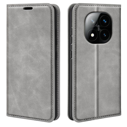 Retro-skin Magnetic Suction Leather Phone Case, For Xiaomi Redmi Note 14 5G, For Xiaomi Redmi Note 14 Pro+ 5G, For Xiaomi Redmi Note 14 Pro 5G, For Xiaomi 14T Pro