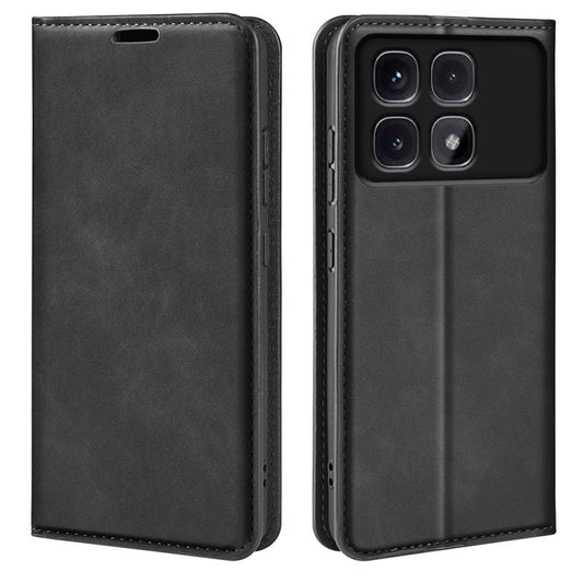 Retro-skin Magnetic Suction Leather Phone Case