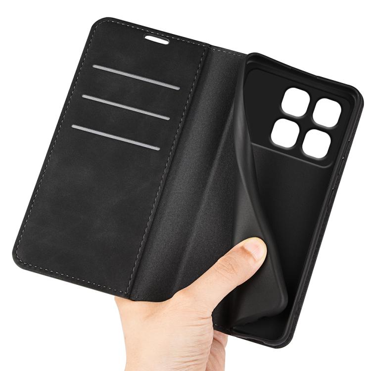 Retro-skin Magnetic Suction Leather Phone Case