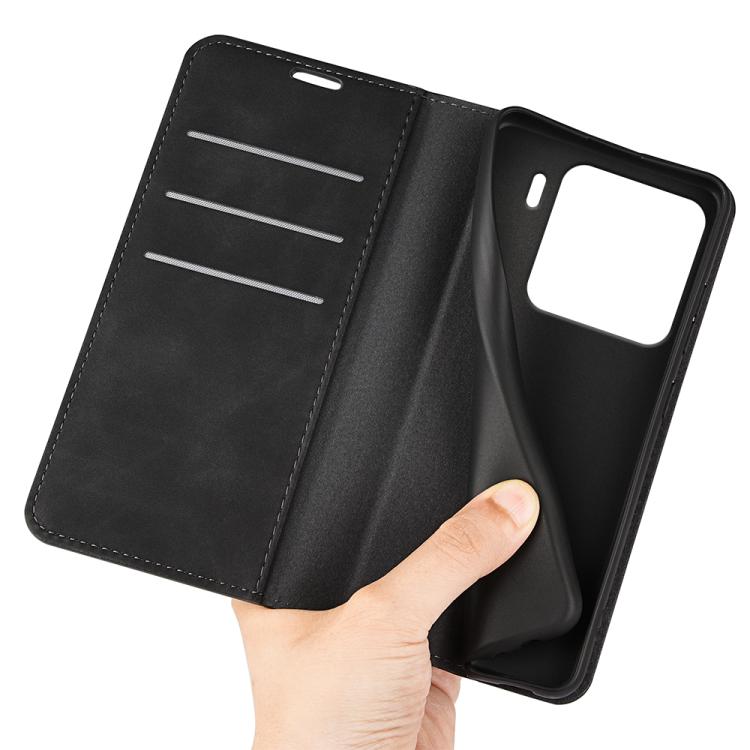 Retro-skin Magnetic Suction Leather Phone Case