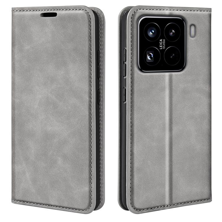 Retro-skin Magnetic Suction Leather Phone Case, For Xiaomi Poco M7 Pro 5G, For Xiaomi Redmi Note 14 Pro 4G, For Redmi Note 14 4G 163.25mm, For Xiaomi 15 Pro